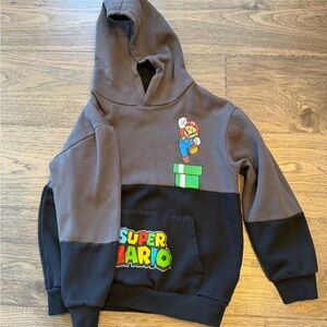 Nintendo Super Mario Kids Hoodie - Brown and Black